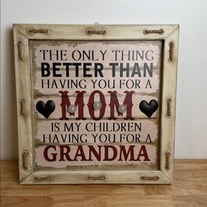 Rustic metal Grandma Sign